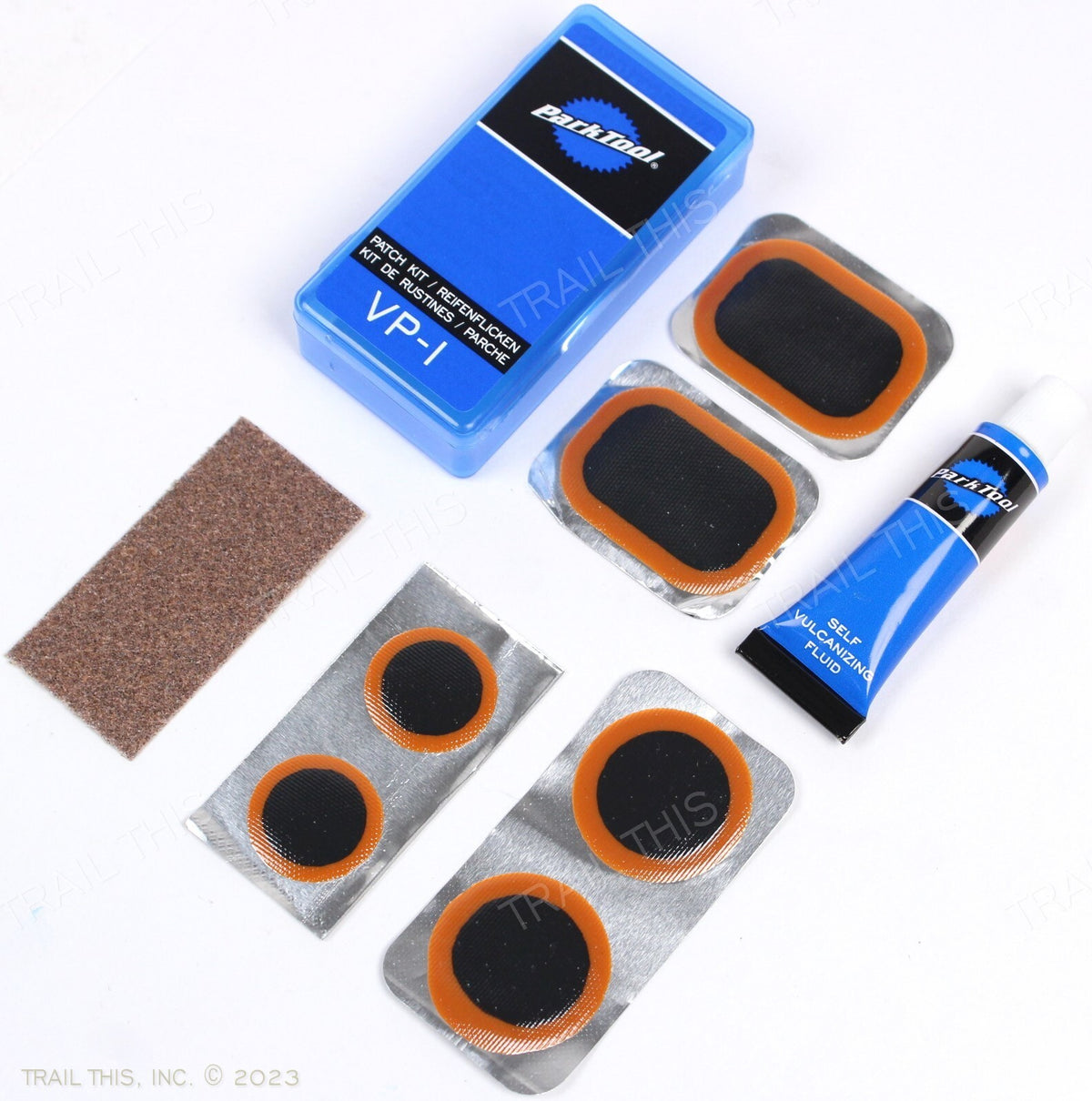 Bike Tire Inner Tube Patch Repair Kit with Patches and Glue