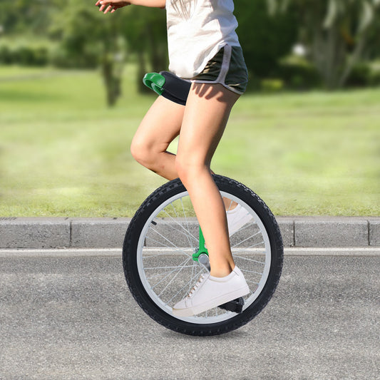 20 Inch Outdoor Unicycle with Adjustable Height for Fitness Cycling