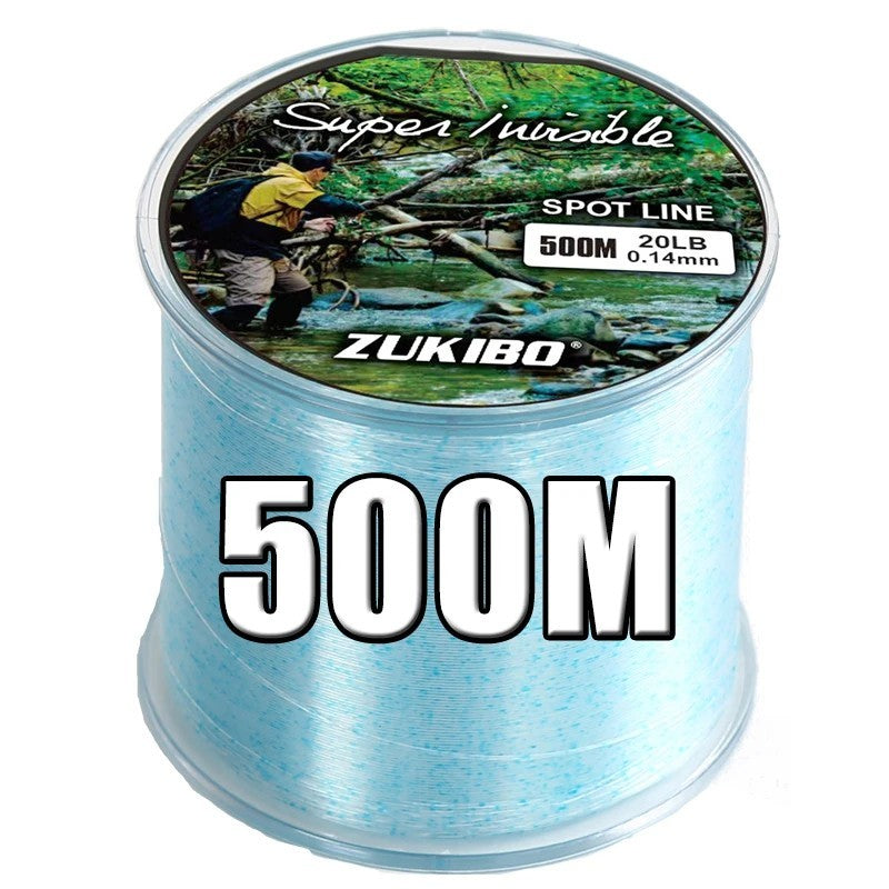 Super Strong Monofilament Fishing Line 500m-2000m Spotted Invisible Tackle