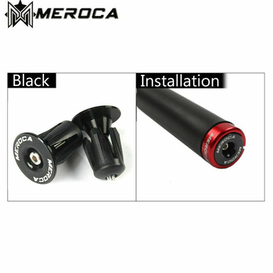 Aluminum Mountain Bike Handlebar End Plugs Set - Anti-Slip Bicycle Bar Ends