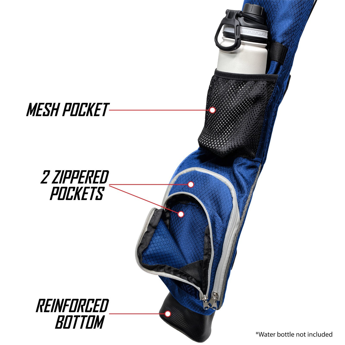Lightweight Golf Stand Bag for Range and Par-3 Courses - Holds 7 Clubs