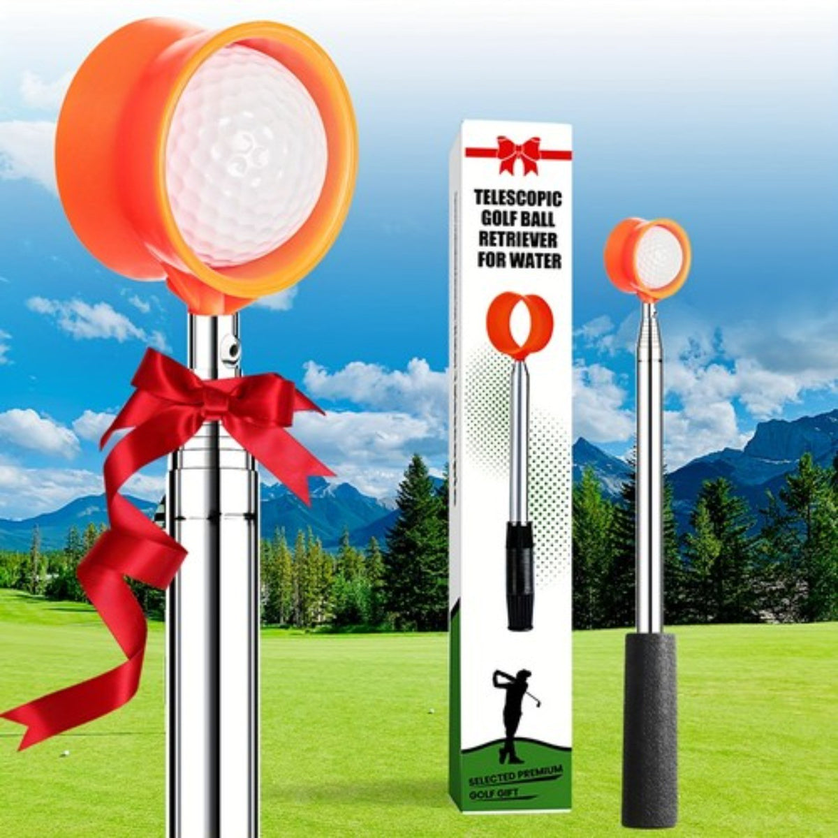 Telescopic Golf Ball Retriever 9ft 12ft Aluminum Alloy Telescoping Pole