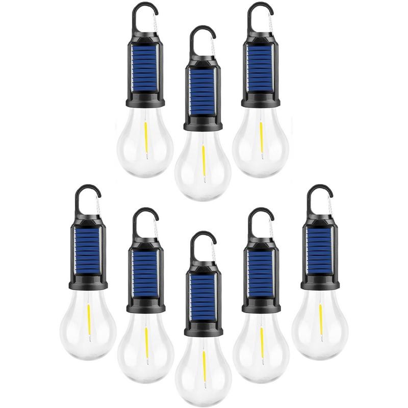Rechargeable Solar Hanging LED Tent Light Waterproof Camping Lantern