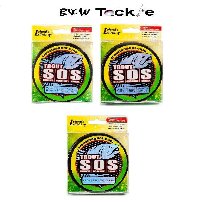 Trout S.O.S. Green Fishing Line - Monofilament, Multiple Pound Options