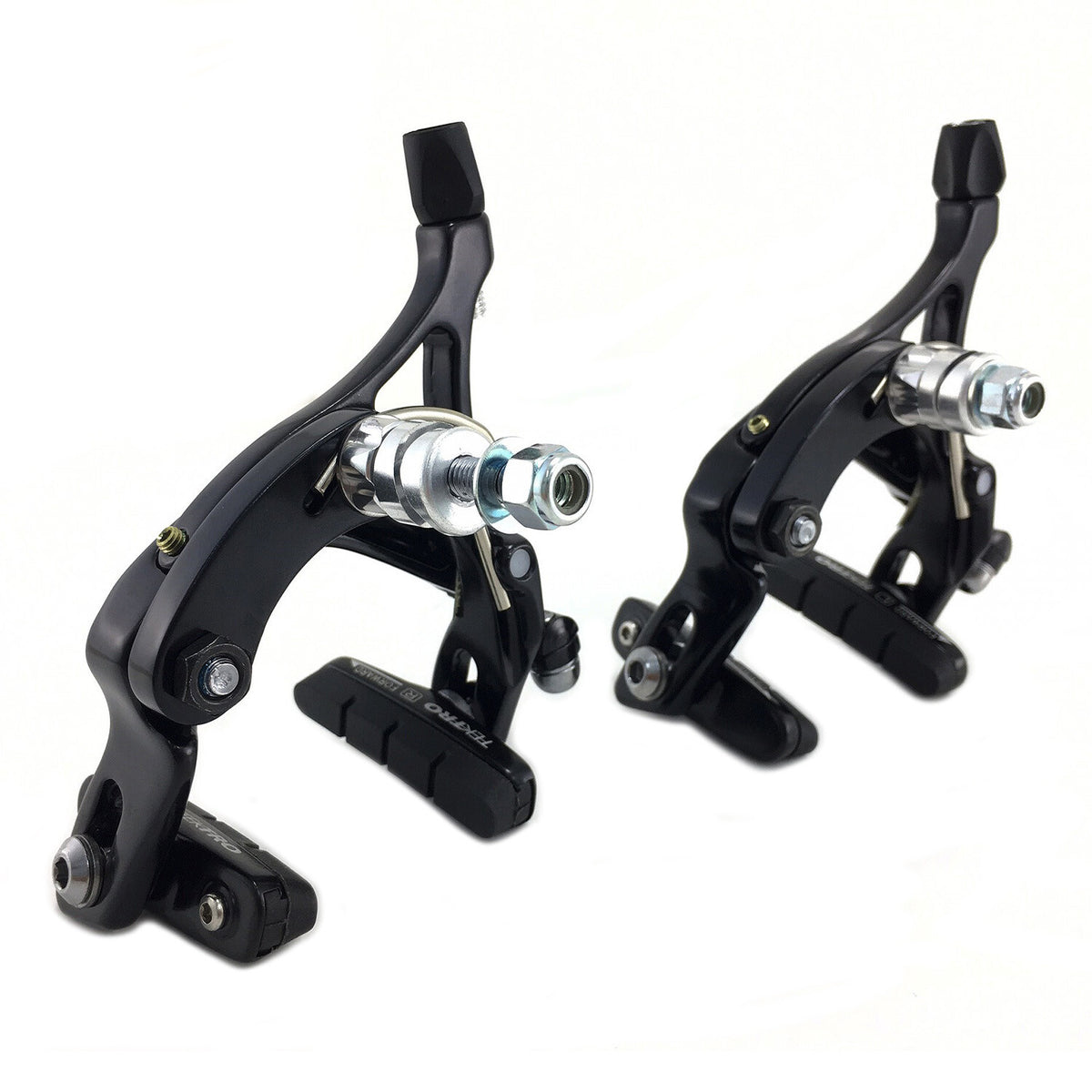 Tektro R539 Bicycle Caliper Brake Set 47-59mm Dual Pivot Black