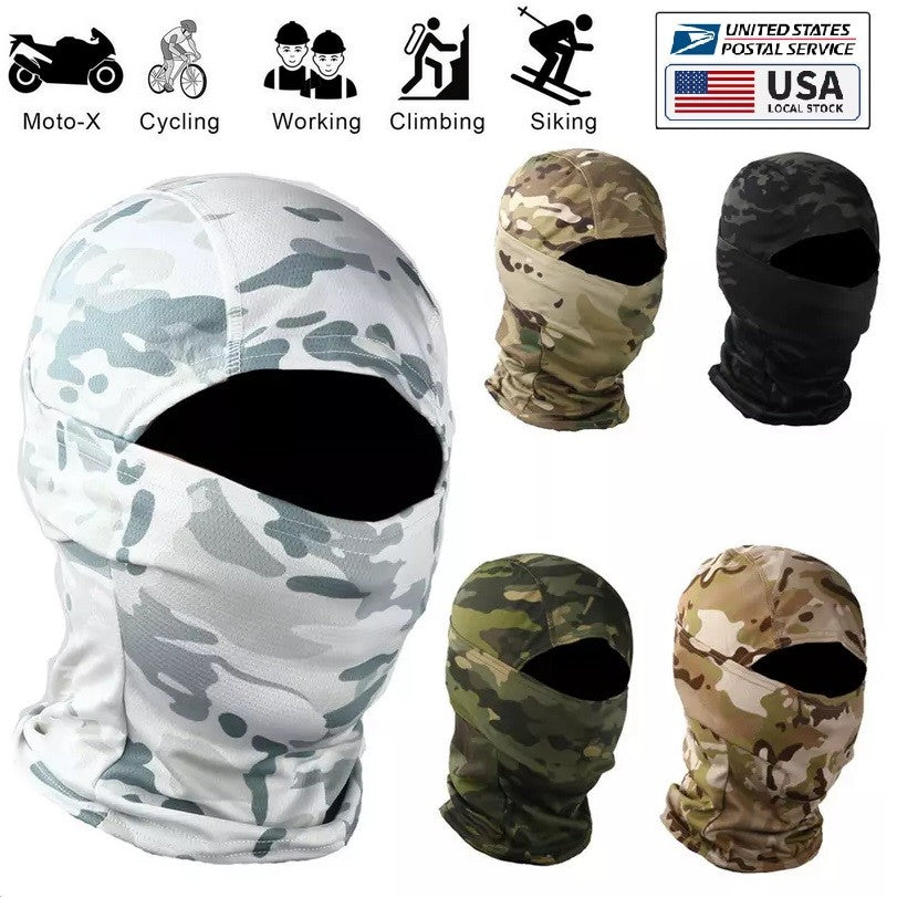 Tactical Full Face Mask for Outdoor Activities - Military Balaclava