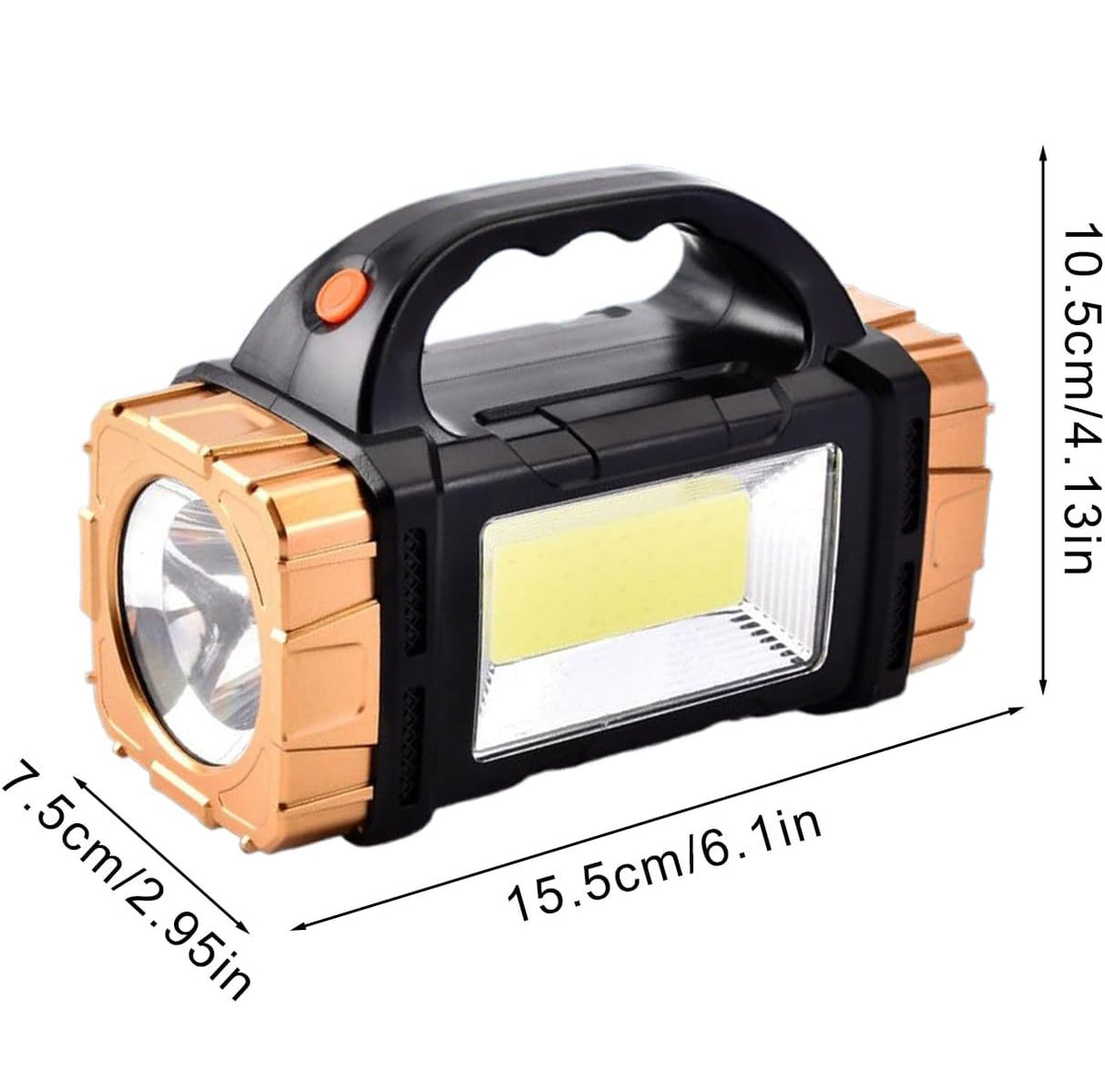 Rechargeable LED Camping Lantern with Solar & USB Power, Waterproof