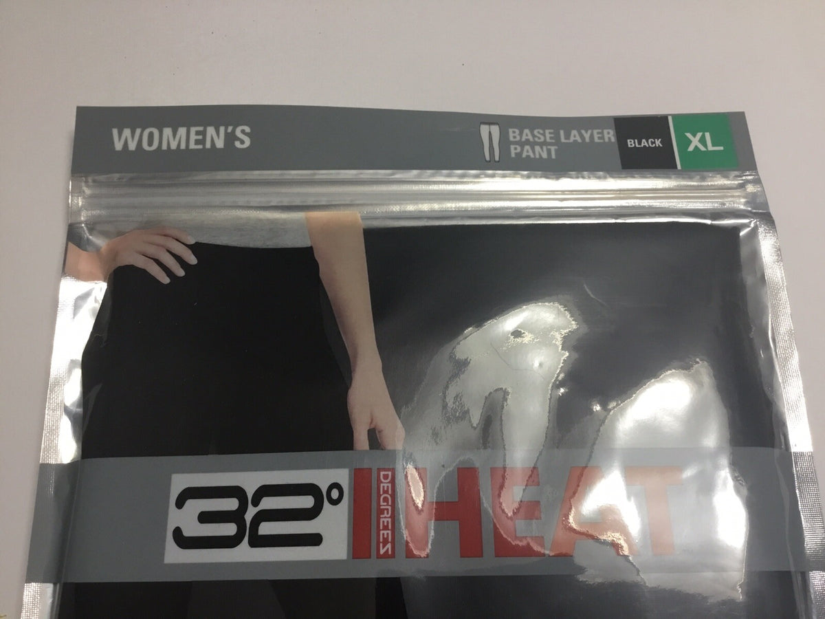 Women’s 2-Pack Thermal Base Layer Pants - Black, Size XL