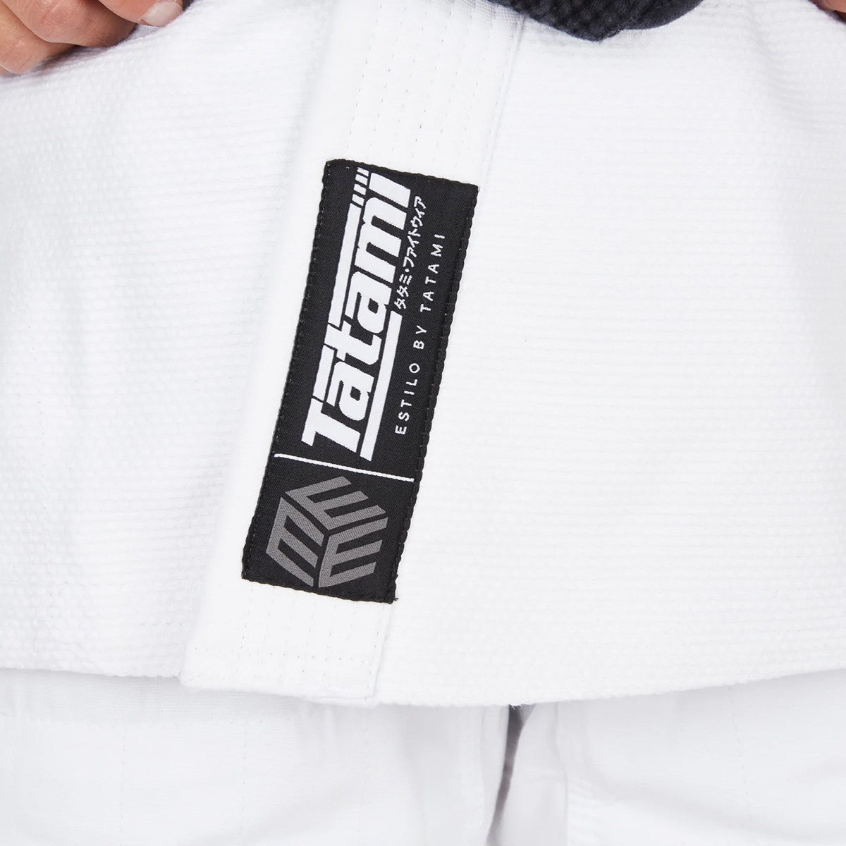 Women's BJJ Gi Tatami Fightwear Estilo Black Label White/White