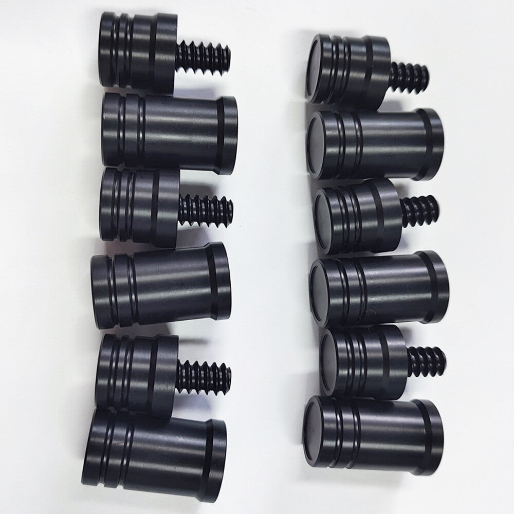 Joint Protectors for Billiard Cues – 3/8 x 10, 5/16 x 14, 5/16 x 18 Sets (Black)