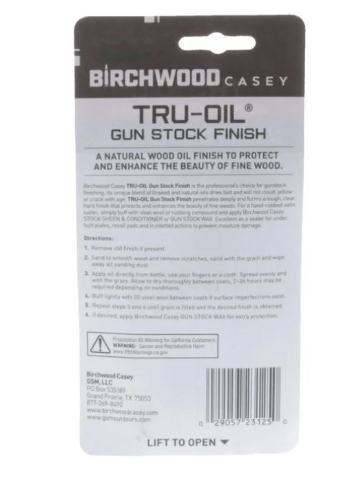 Gun Stock Oil Finish 3oz - Waterproof Linseed & Natural Oil Blend
