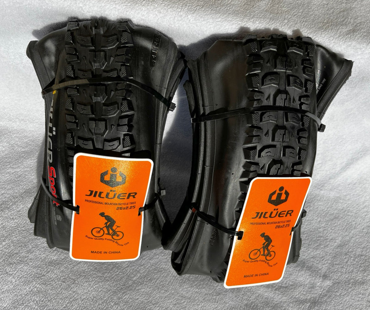 2 Pack Bicycle Tires - 26x1.95, 26x2.25, 27.5x2.10, 29x2.20 | Mountain Bike Tires