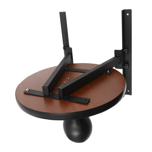 Wall-Mounted Speed Bag Platform for Boxing Training Adjustable Height Black Steel