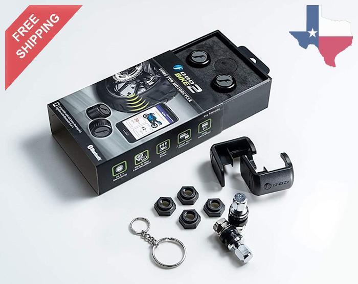 Bike Tire Pressure Monitoring System TPMS Bluetooth Smartphone Compatible