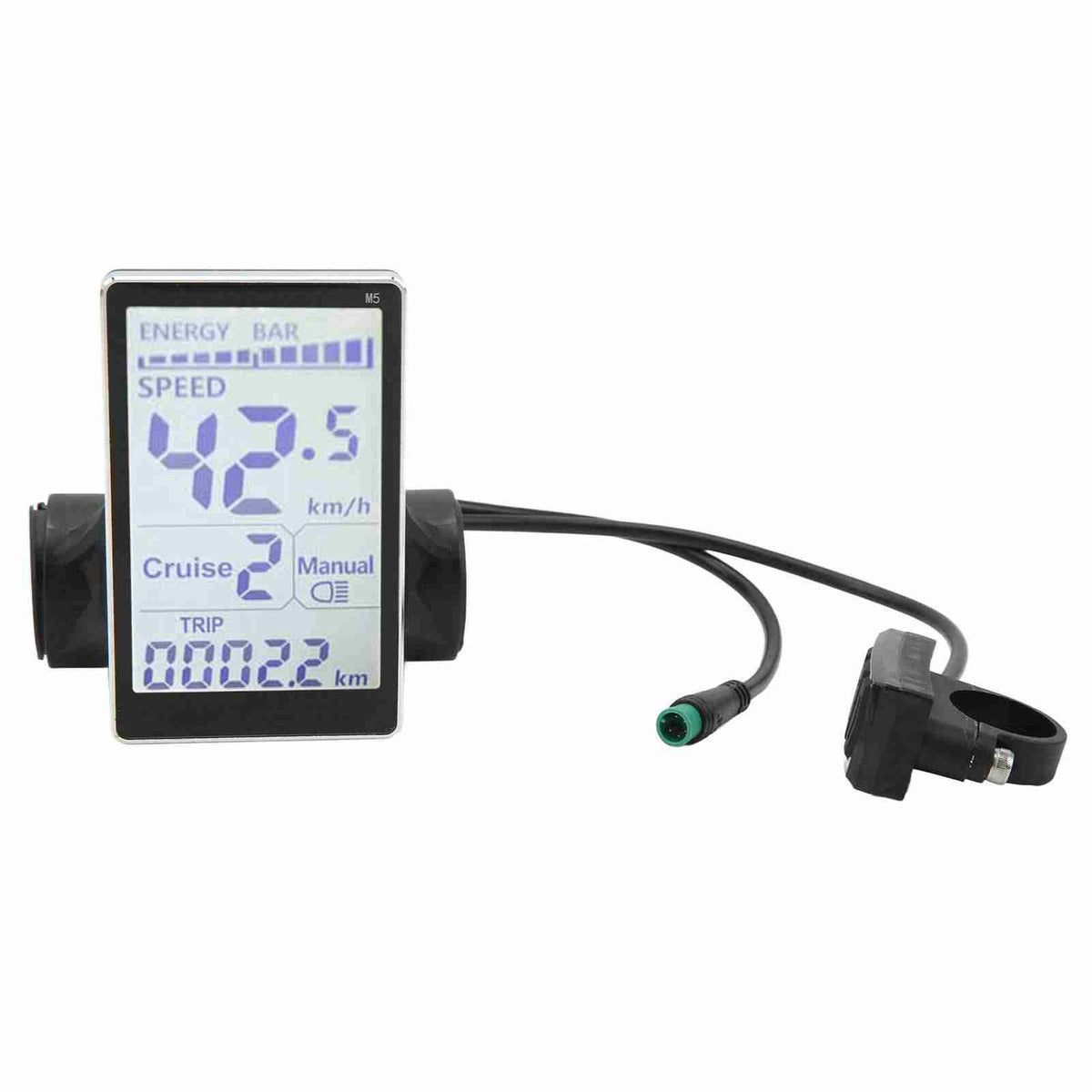 Electric Bike LCD Display 24-60V Speed & Battery Monitor Waterproof