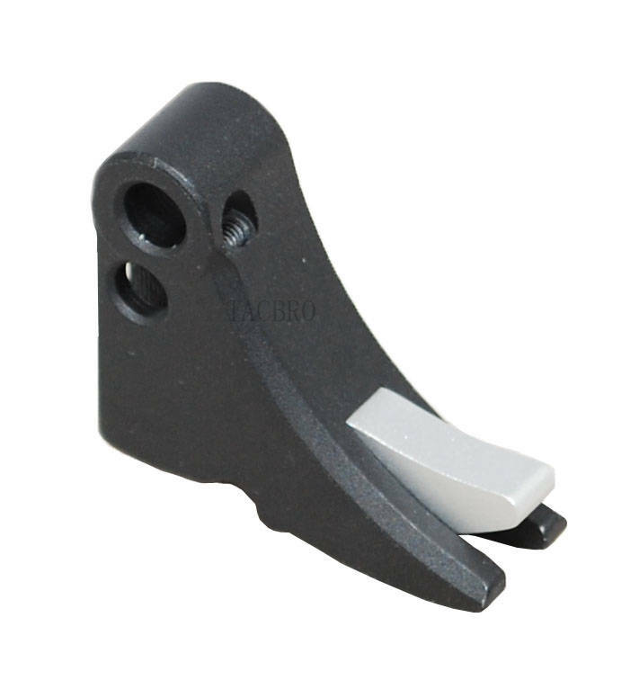 Anodized Aluminum Trigger Shoe with Safety for Gen 1-3 - Multiple Colors