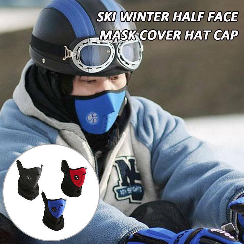 Neoprene Half Face Mask Ski Motorcycle Cycling Neck Warmer - Multiple Colors & Quantities