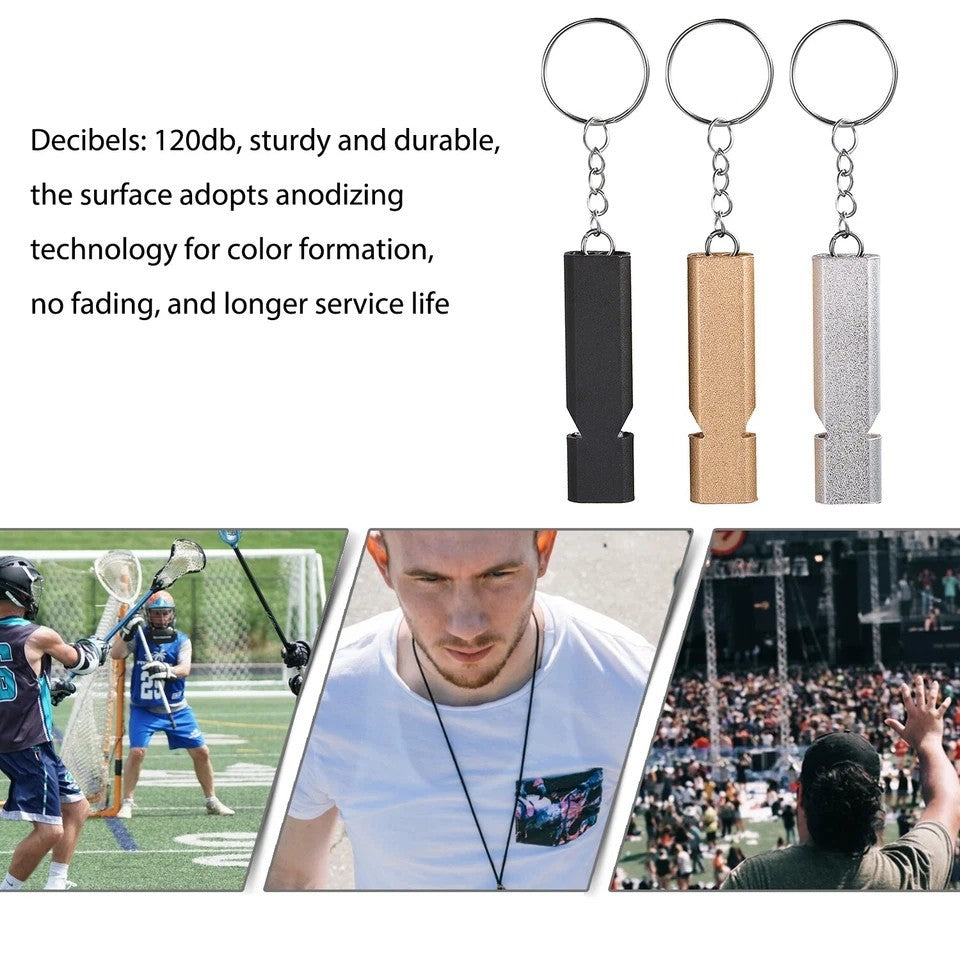 120dB Emergency Survival SOS Whistle Keychain Outdoor Camping Hiking