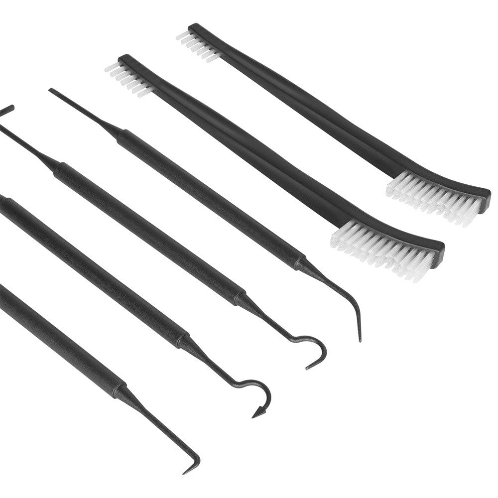 Gun Cleaning Brush Set with Nylon Brushes and Picks for Rifles and Pistols