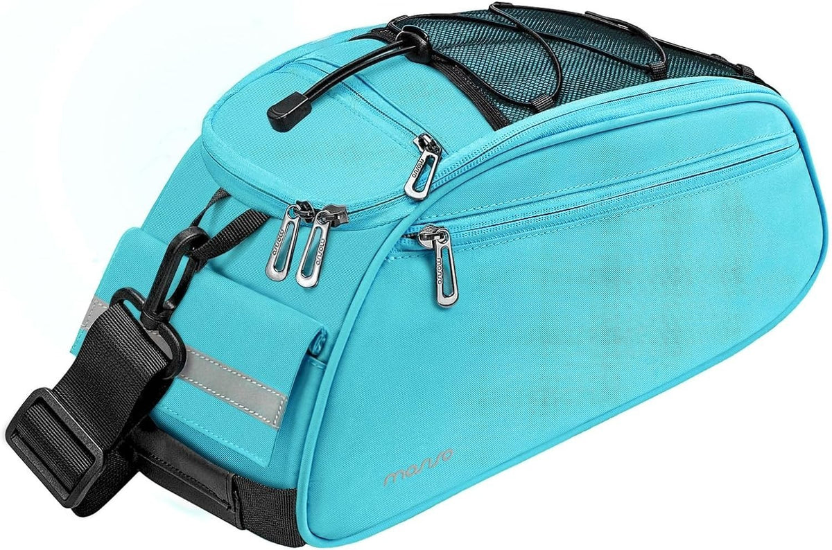 Waterproof Bicycle Rack Bag with Large Capacity and Reflective Strip - Rear Seat Pouch for Cycling
