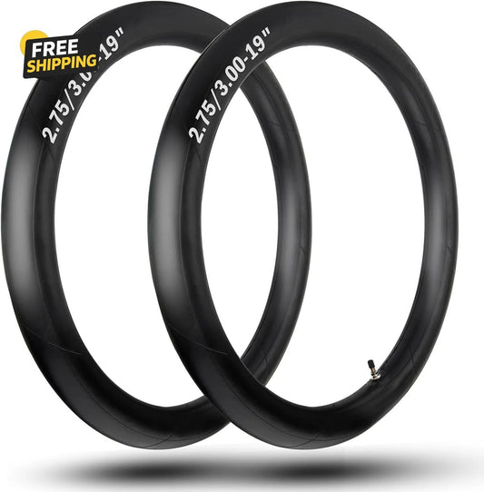 2-Pack 19-Inch Dirt Bike Inner Tubes 70/100-19 Heavy Duty with TR4 Valve Stem