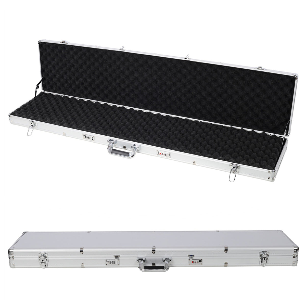 Hard Rifle Case with Lockable Combination & Foam Interior - Waterproof, Durable Transport