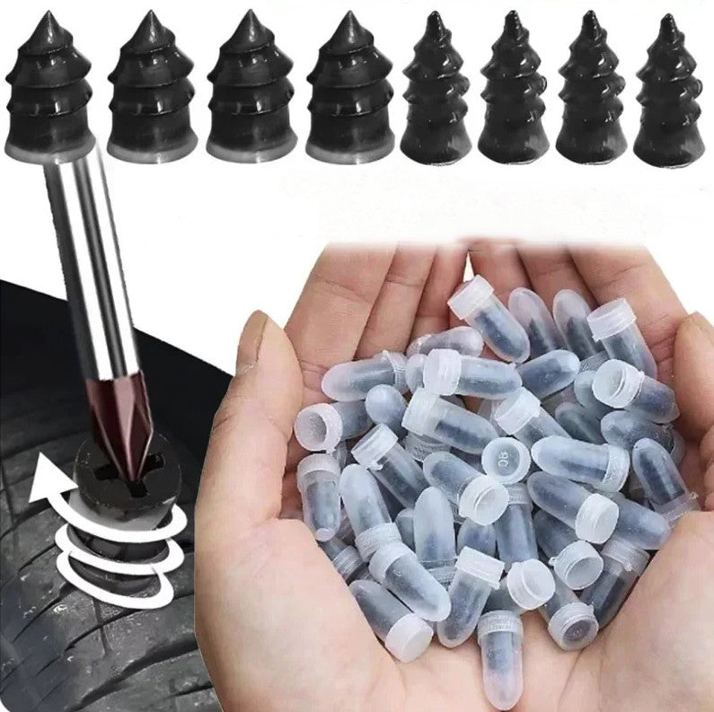 20Pcs Tire Repair Kit Car Motorcycle Puncture Fix Rubber Nails Set