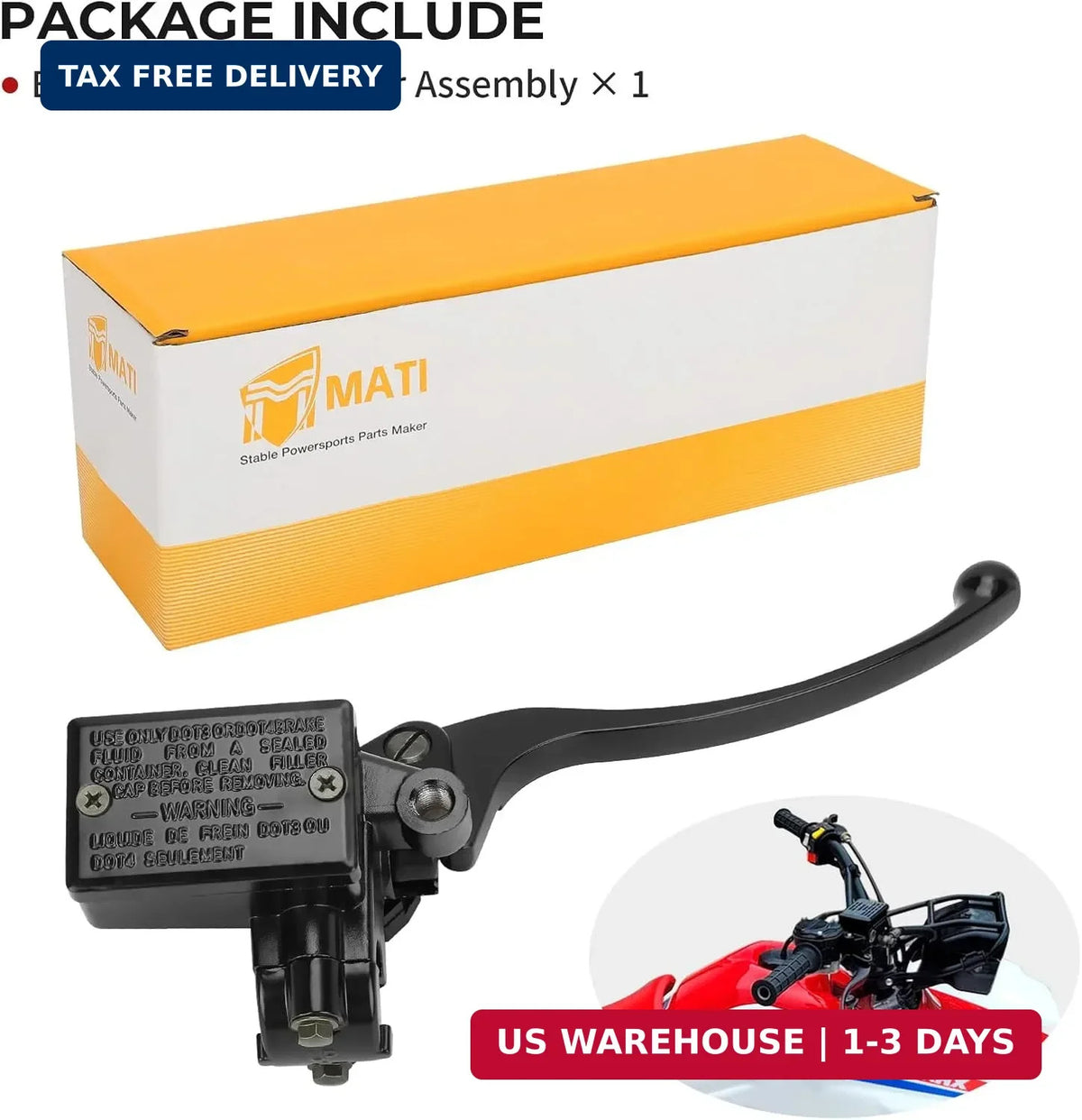 Honda ATV Front Brake Master Cylinder Replacement - TRX300 TRX350 TRX400