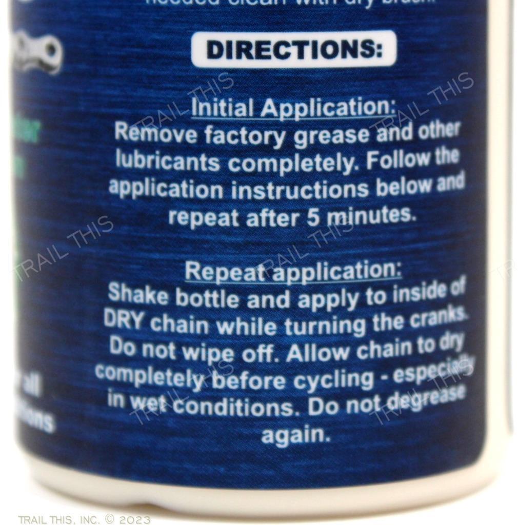 4oz Bicycle Chain Lube Wax-Based Dry Long Lasting Bike Chain Lubricant