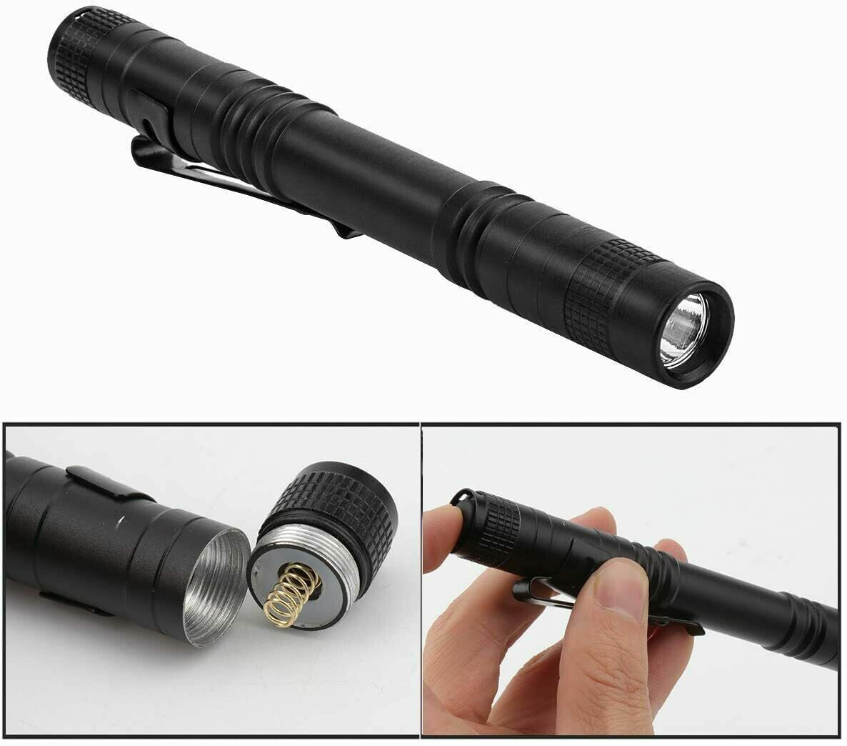 Mini LED Tactical Flashlight Set - Compact Waterproof Penlight for Outdoor & Emergency Use