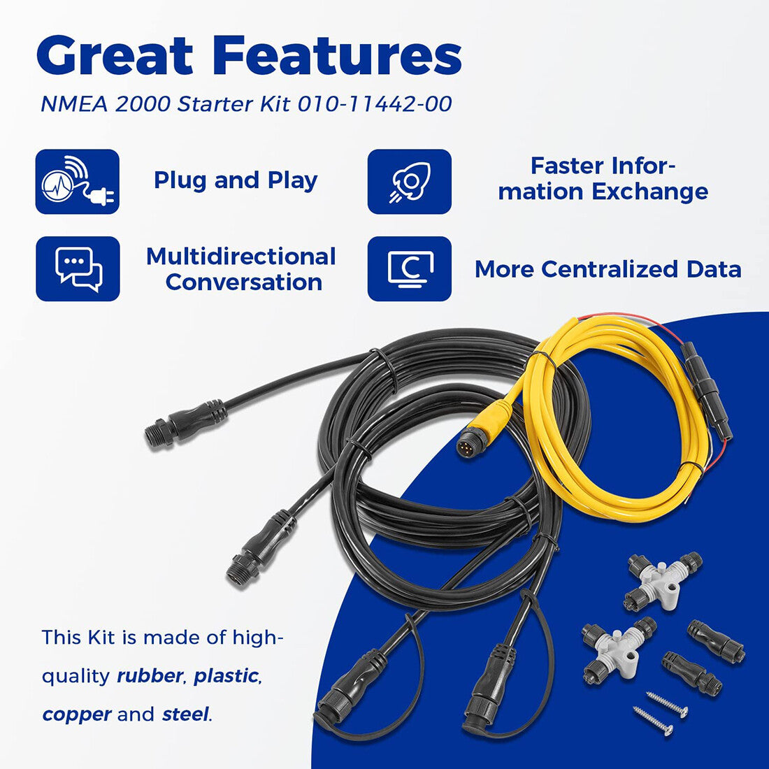 NMEA 2000 Marine Starter Kit for Garmin Devices - Boat Network Components