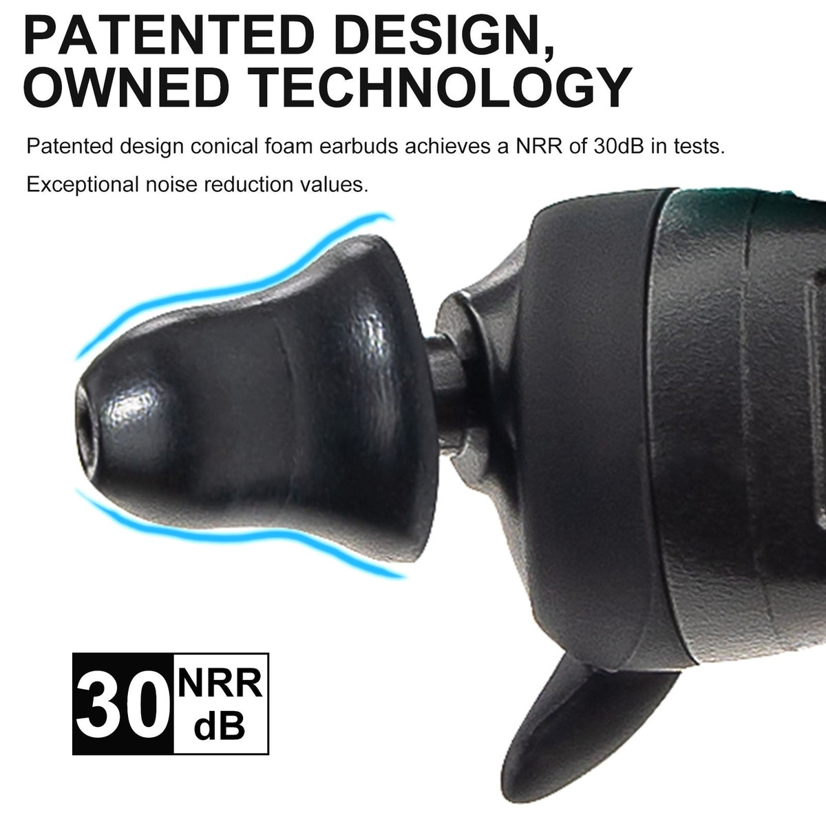 Bluetooth Hearing Protection Earplugs with Noise Reduction 30dB - Electronic Shooting Ear Protection