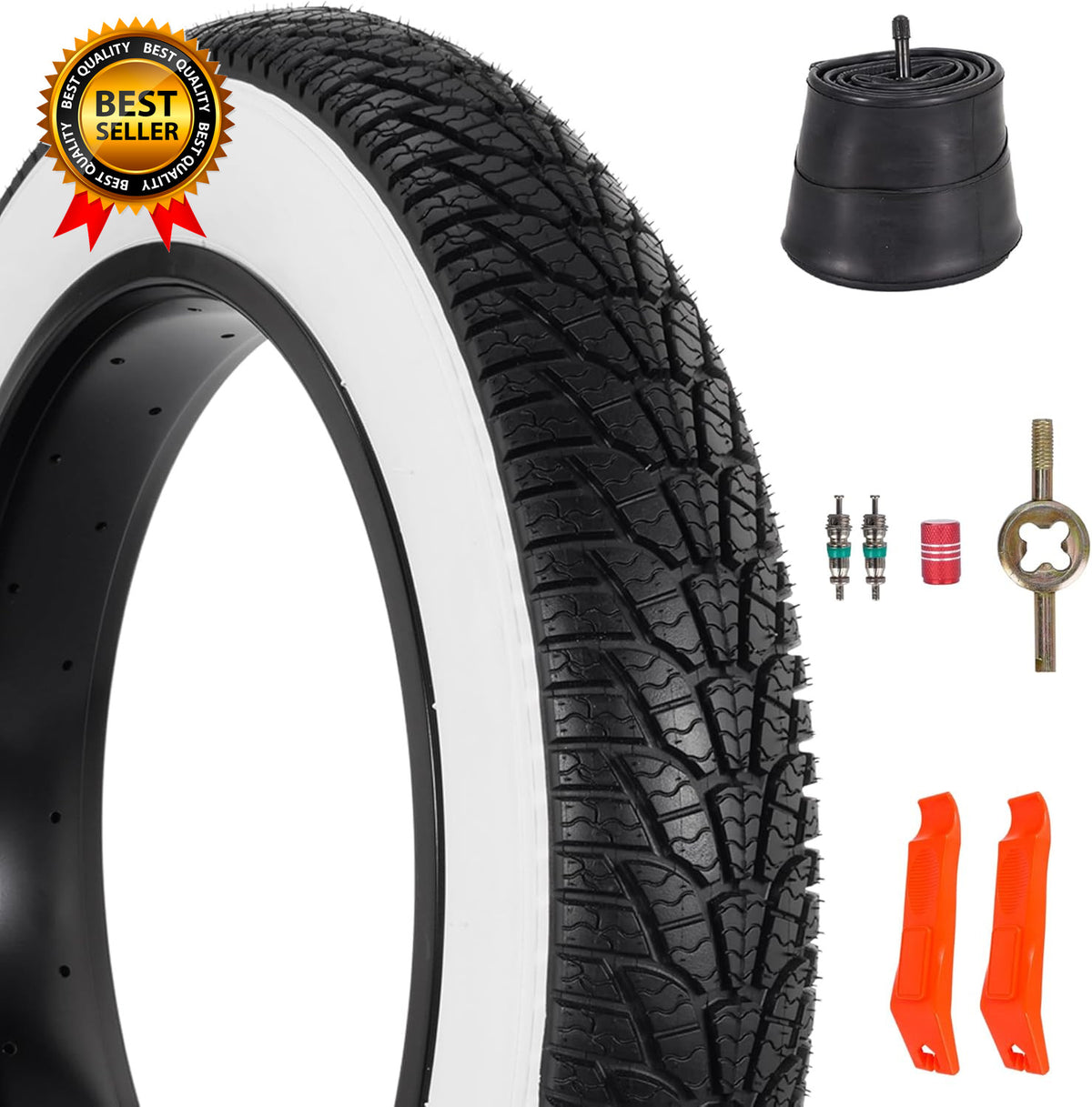 26X4.0 Fat Bike Tire and Tube Set - Foldable Mountain & E-Bike Tire