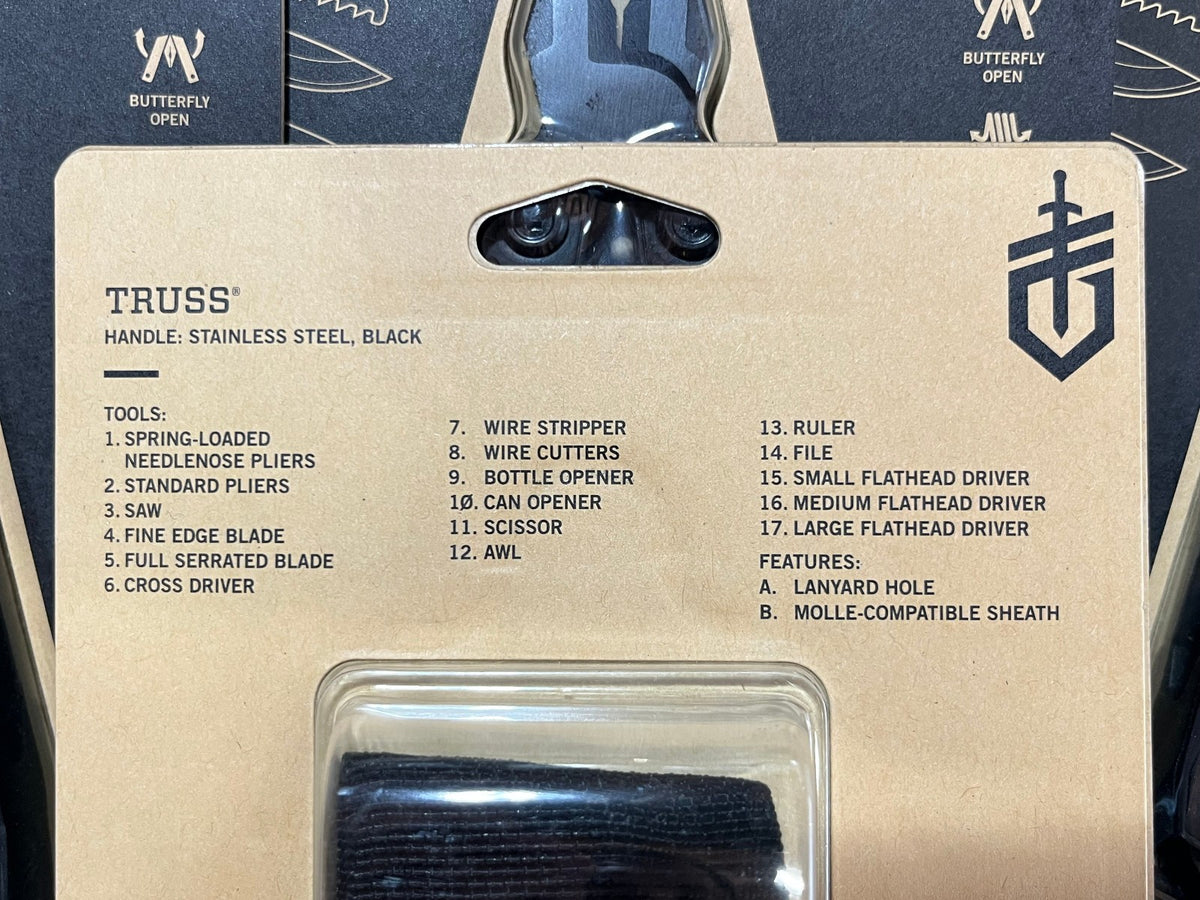Gerber Multi-Tool Pliers with Folding Knife and 17-in-1 Functions