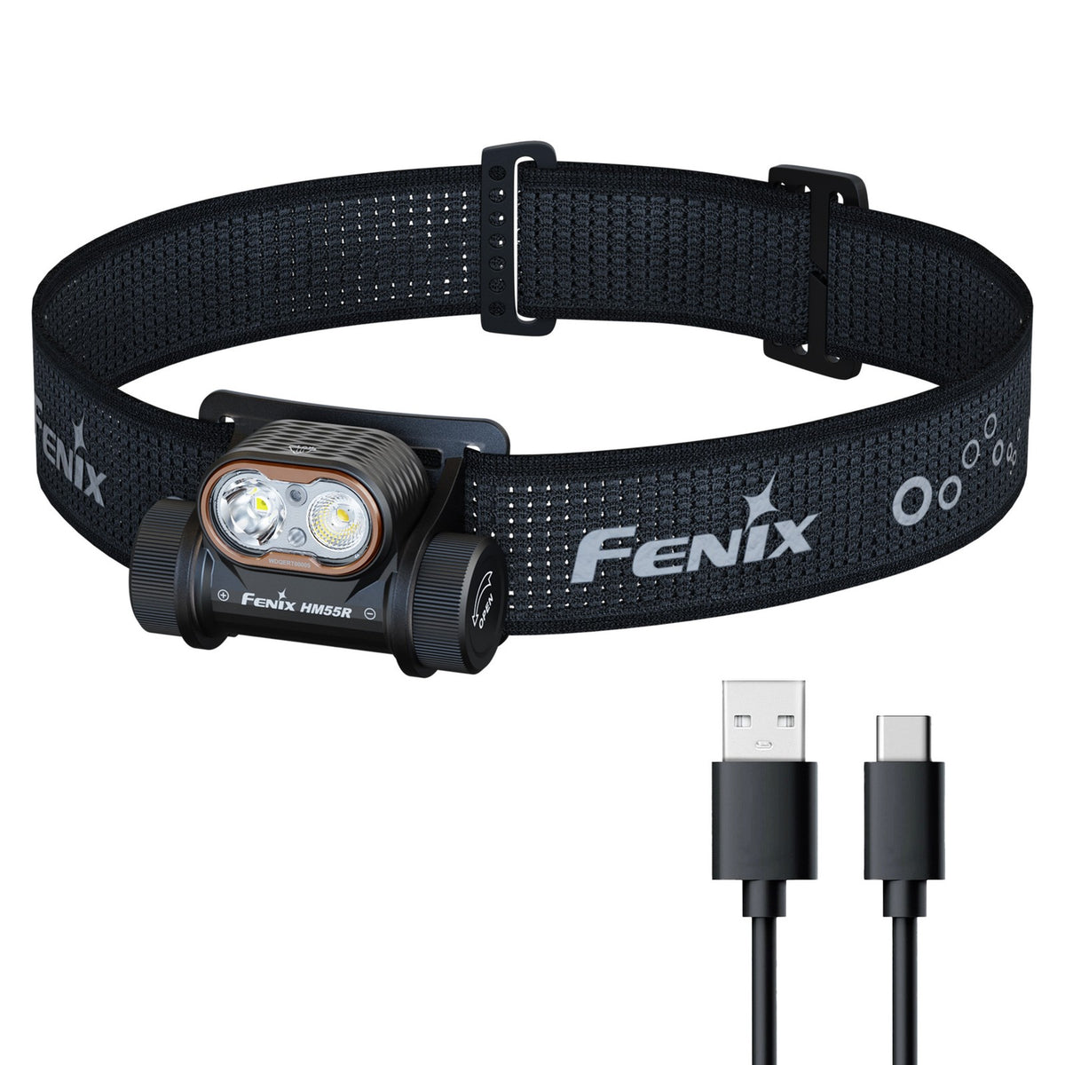 Rechargeable LED Headlamp 1200 Lumens for Outdoor Activities - Black