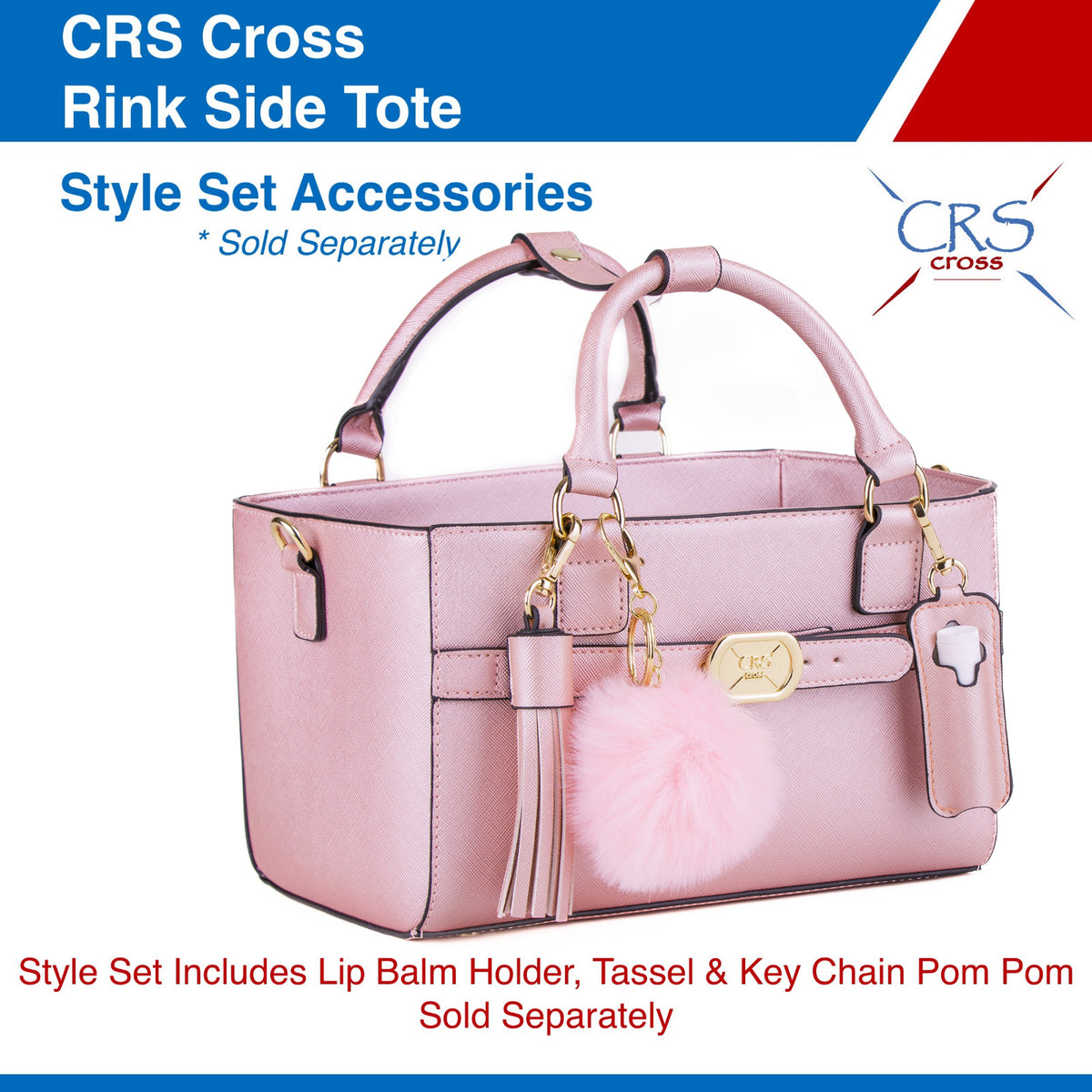 Ice Skating Tote Bag for Accessories, Crossbody Sport Carryall