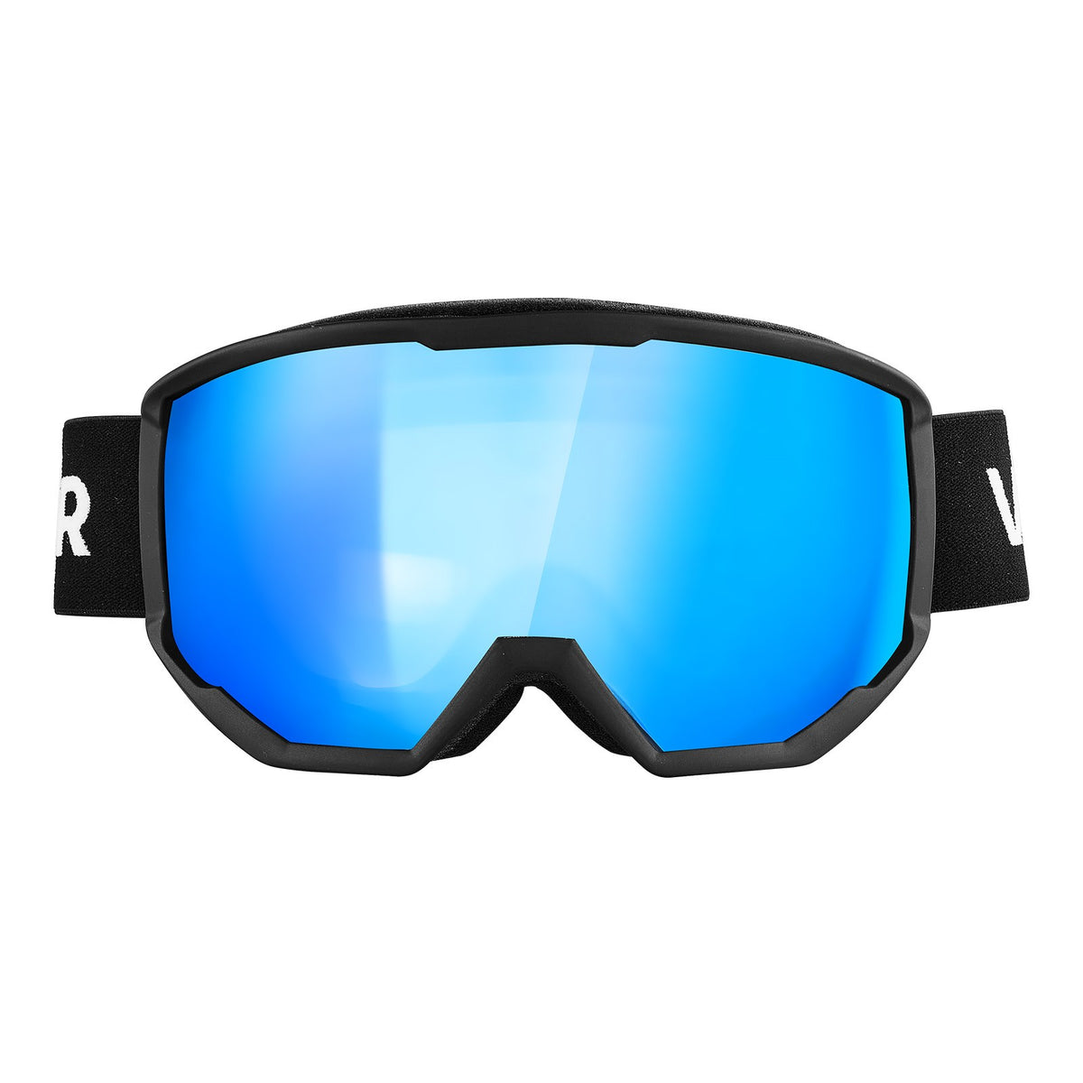 Ski Goggles with Cylindrical Lens & Ice Blue Revo Coating - Snowboard & Ski Gear