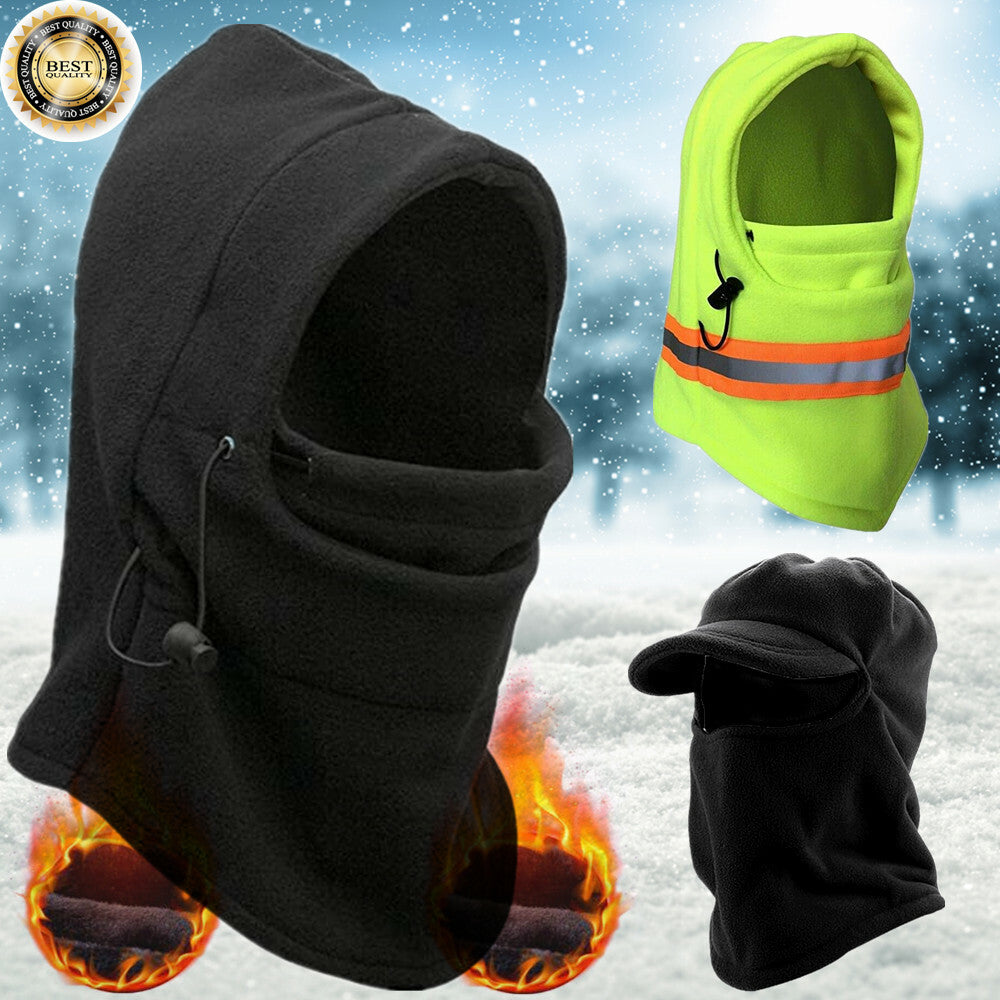 Full Face Winter Ski Mask Balaclava Beanie Fleece Trapper Outdoor Hat