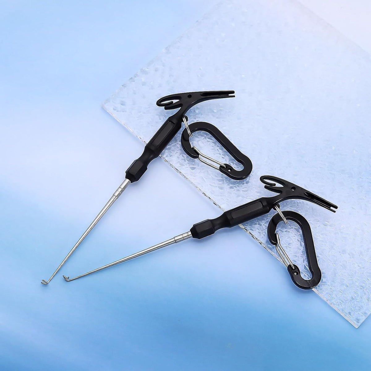 Multi-Purpose Fishing Knot Tying & Hook Removal Tool Set - 2 Pieces