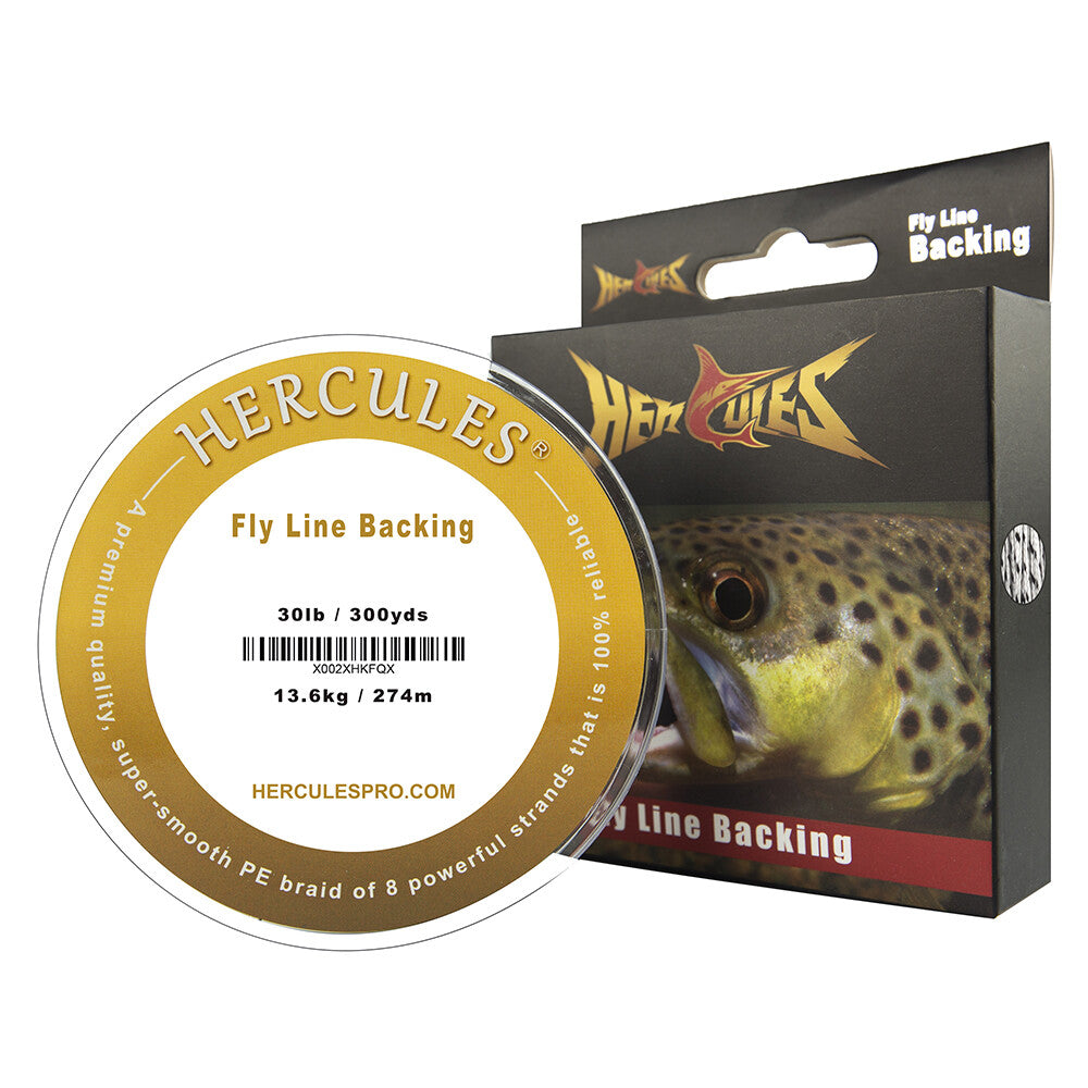 Braided Fly Line Backing 20lb 30lb 100Yd 300Yd Multiple Colors for Fly Fishing