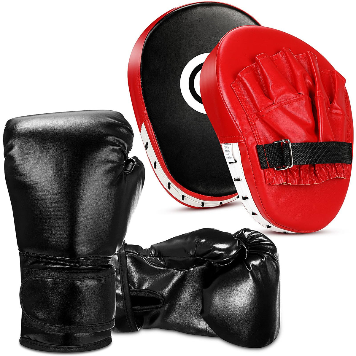Kids Boxing Gloves and Punching Mitts Set 6oz Lightweight Training Gear