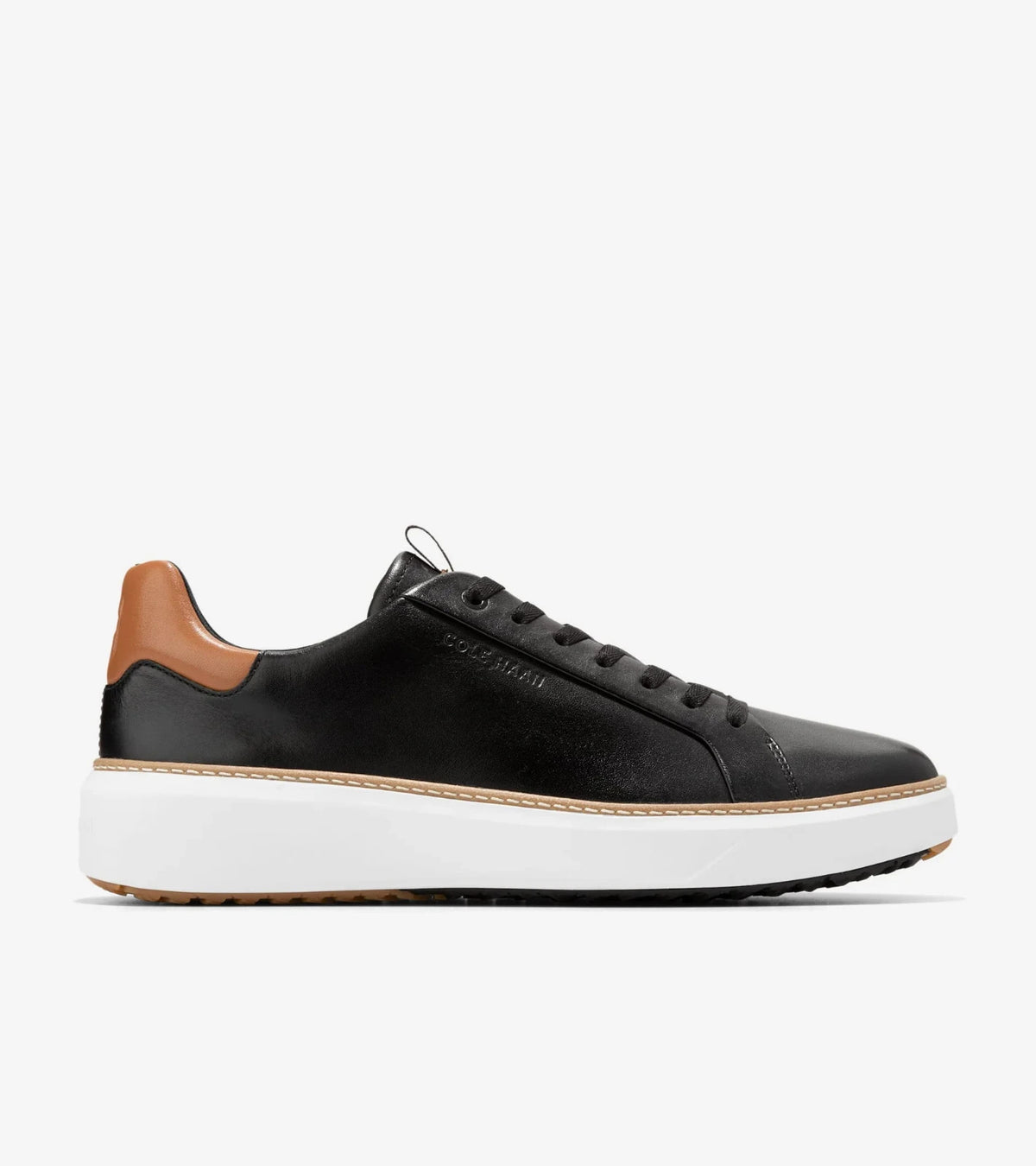 Men's Golf Shoes - Cole Haan GrandPro Topspin, Black/Pecan, Size 13 M