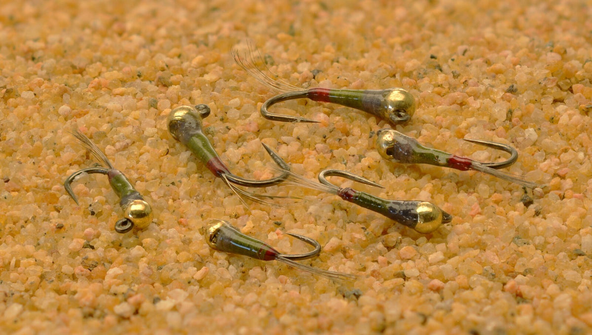 Euro Nymph Tungsten Jig Head Fly - Assorted Sizes for Freshwater Fishing