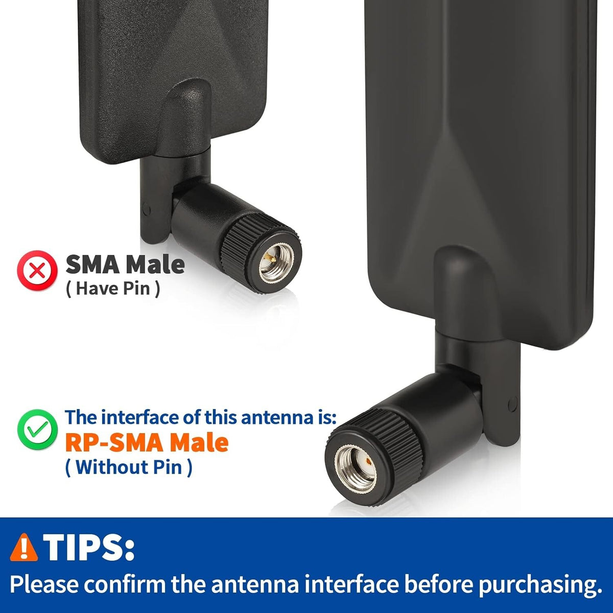 Long Range Antenna for Trail Cameras - 9dBi Omni-Directional RP-SMA