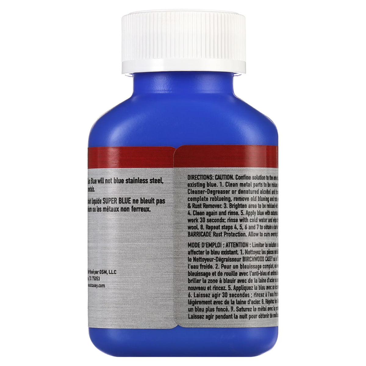 Liquid Gun Blue for Firearm Metal Restoration - Polished & Hardened Steel