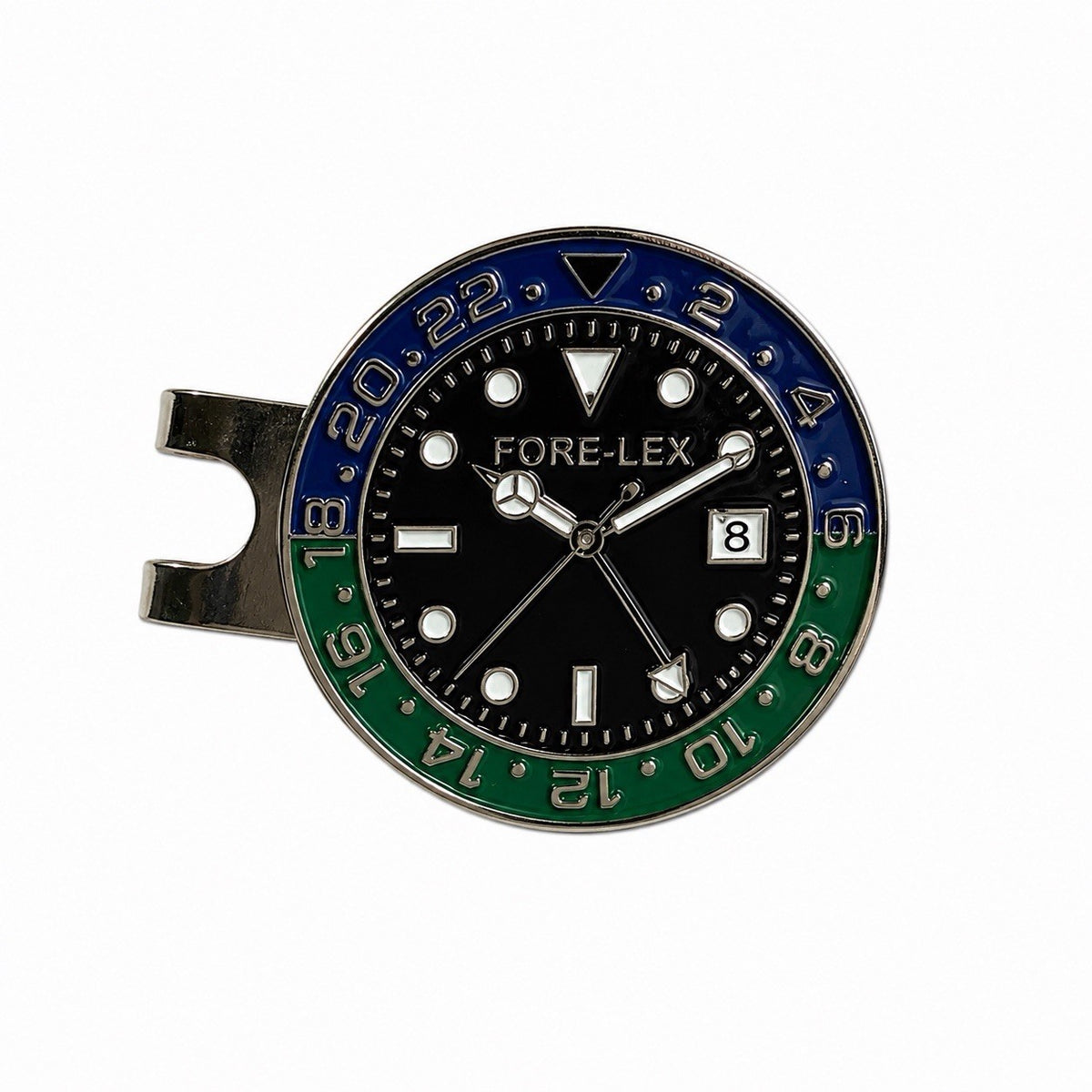 Magnetic Watch-Style Golf Ball Markers Set with Hat Clip - 4 Pack