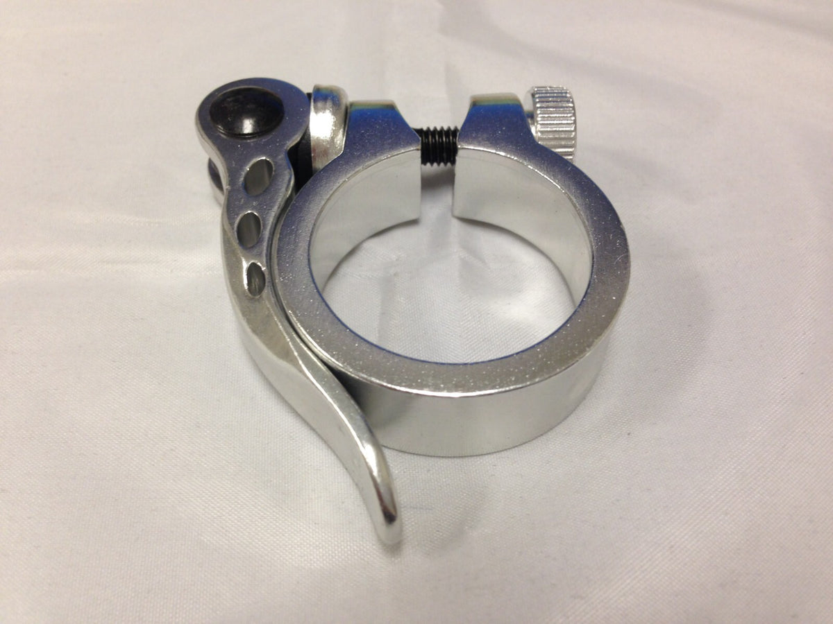 Aluminum Bicycle Seat Post Clamp with Quick Release - Multiple Sizes