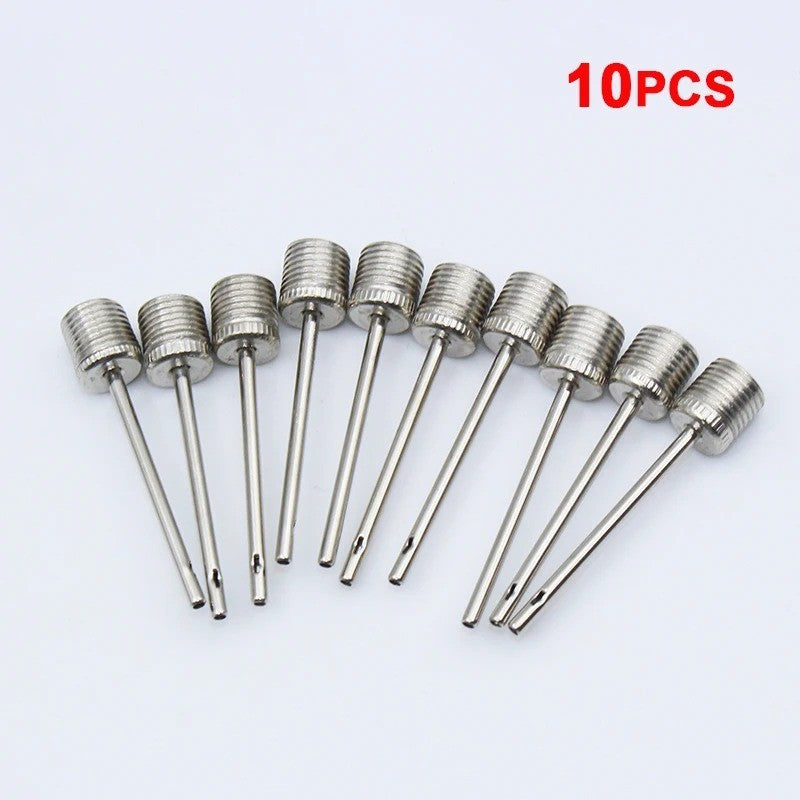 10PCS Stainless Steel Ball Pump Needles for Soccer and Basketball Inflation