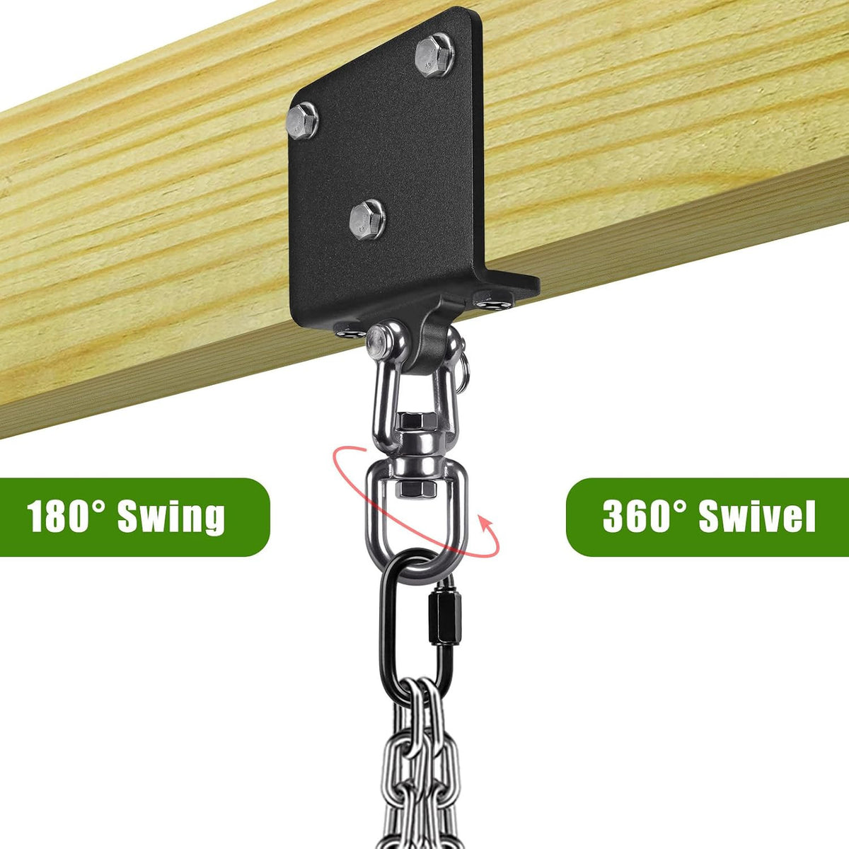 Heavy Bag Hanger with 360° Swivel for Punching Bag Mounting - Steel