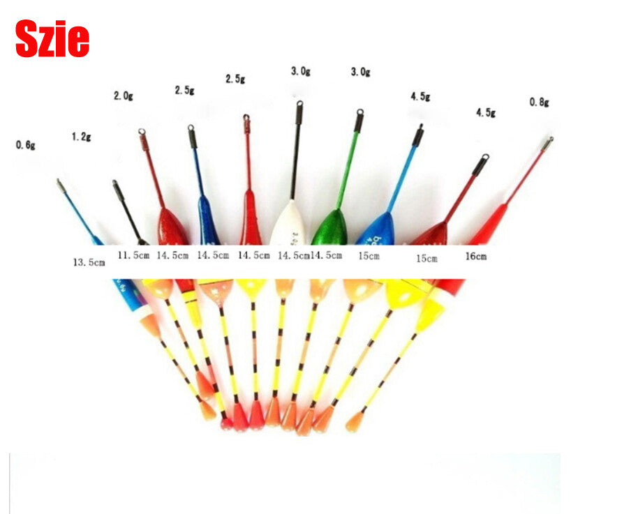 10Pcs Fishing Floats Set - Adjustable Slip Bobbers for Crappie & Freshwater Fishing